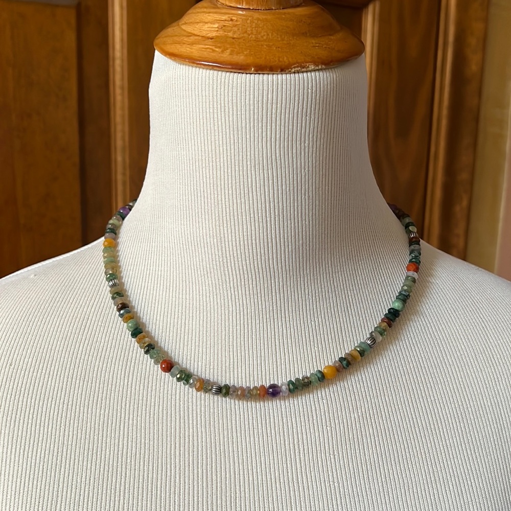 Carolyn Pollack Mixed Gems Beaded Necklace